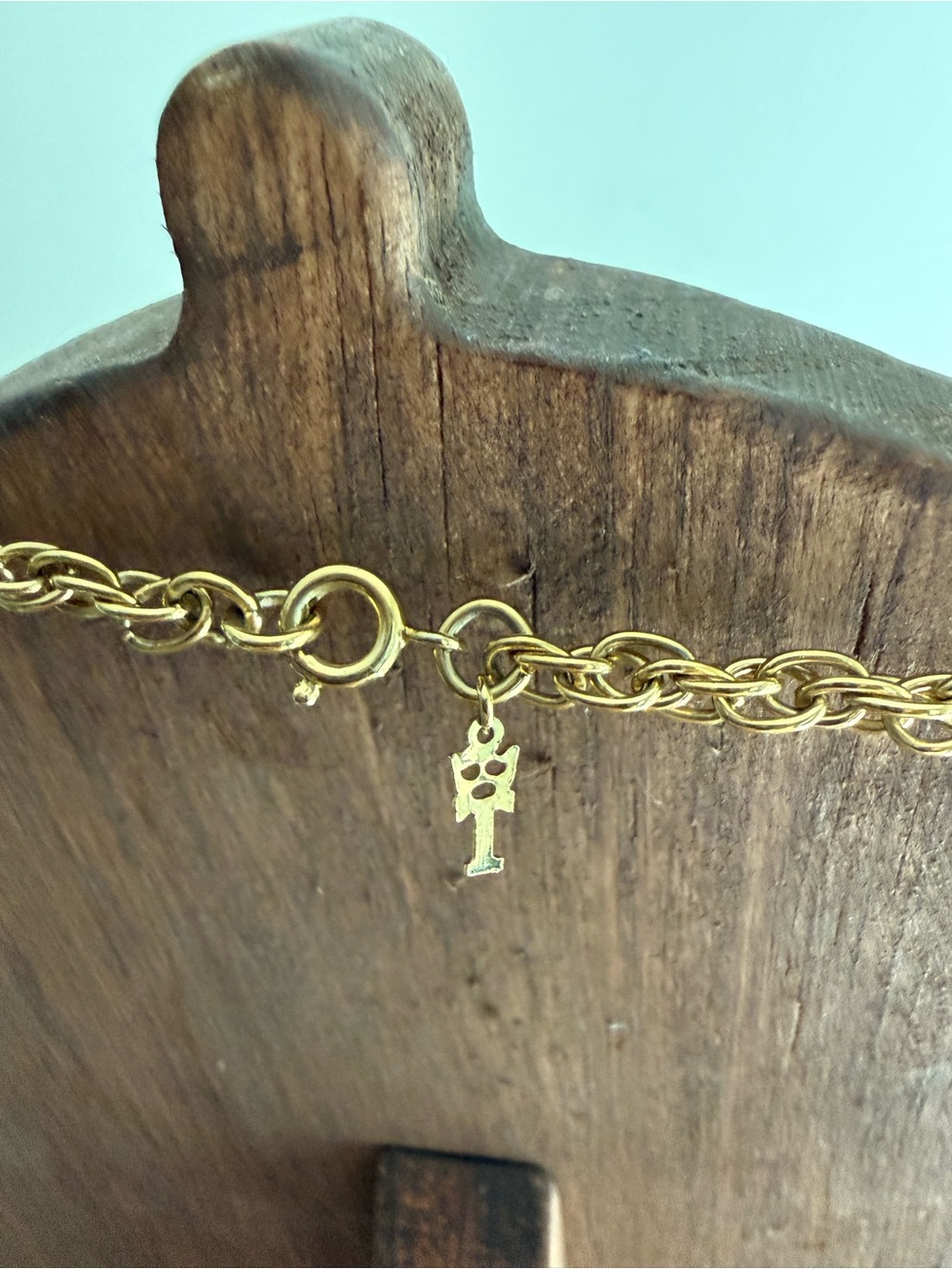 Trifari Gold-tone Spiral Rope Pendant Necklace - Picture 6 of 6